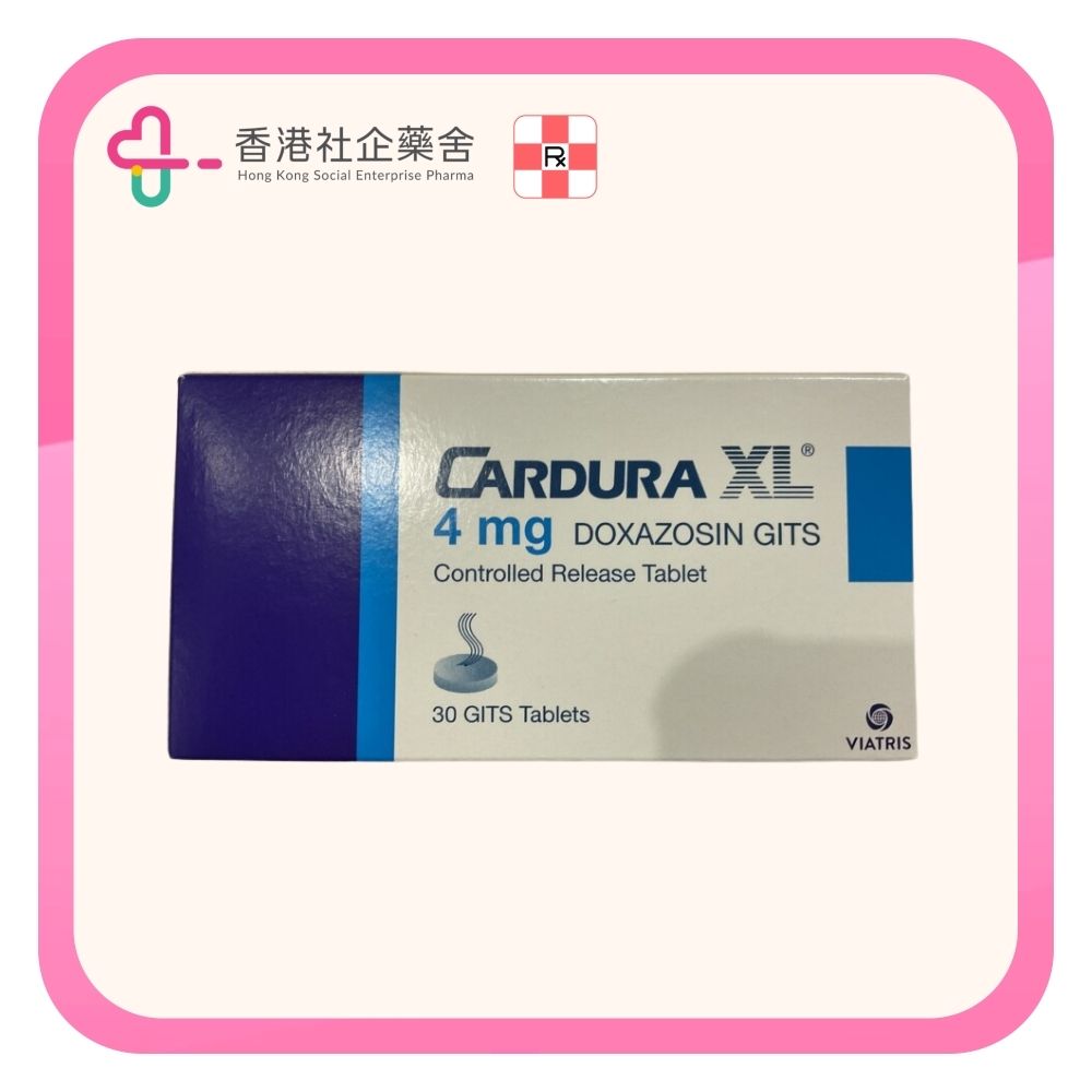 Cardura XL tablet 4mg 30BP