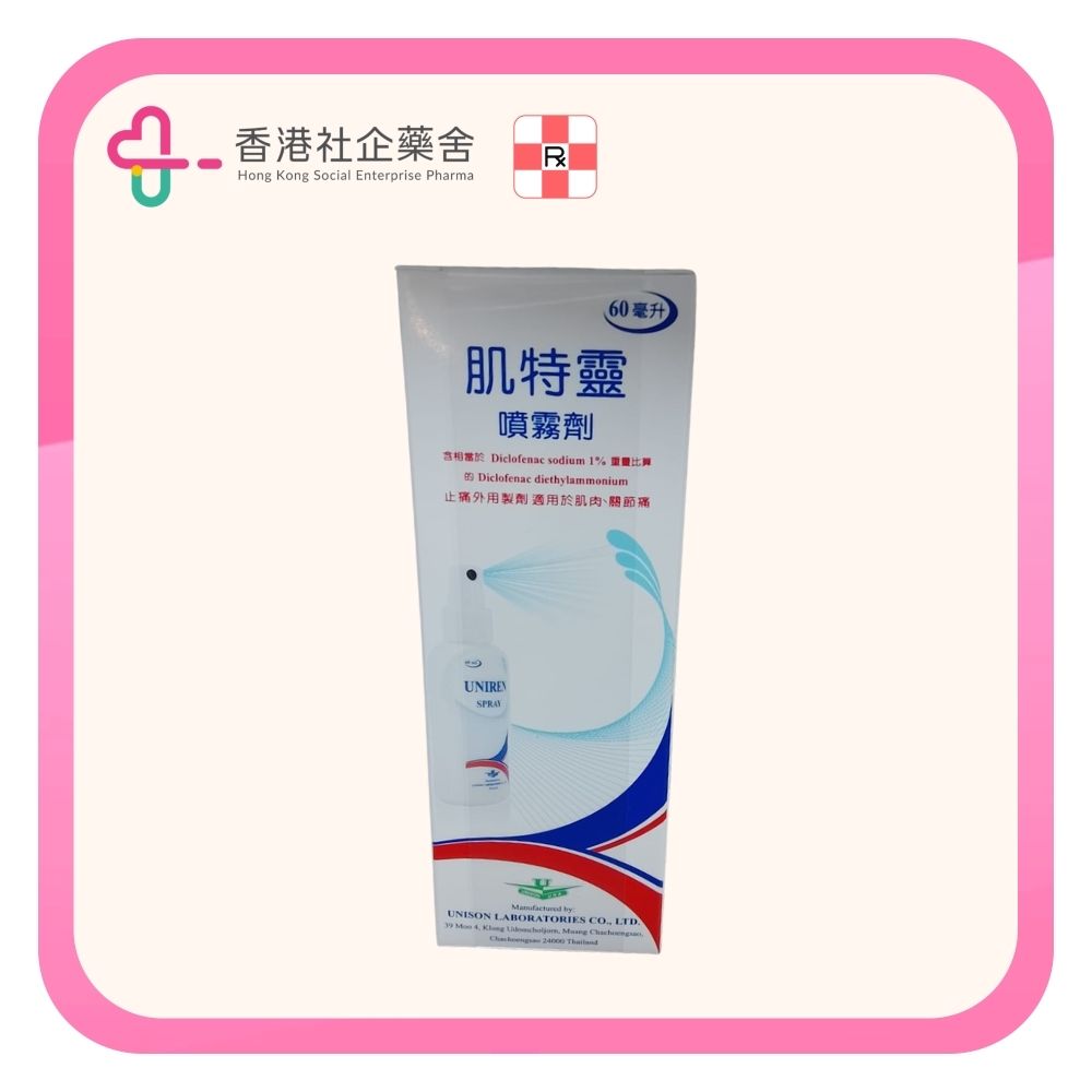 Uniren spray 消炎止痛噴霧 1% 60ml